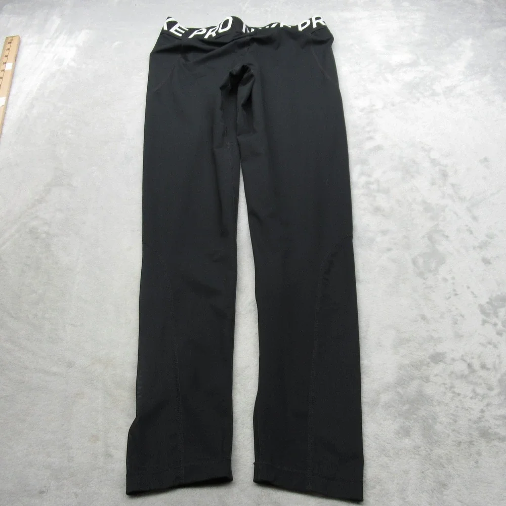 Nike Pro‎ Leggings Mens XL Black Dri-FIT Compression Lightweight Athletic 28x28